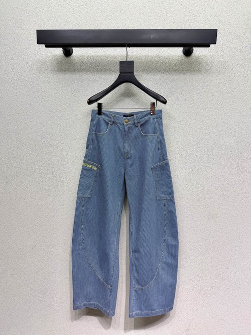 Louis Vuitton Scimitar Stripe Pants, Elegant Design