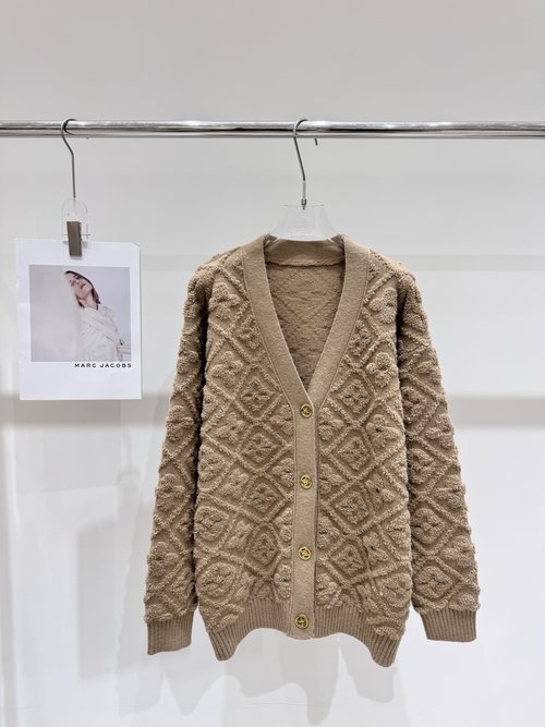 Louis Vuitton Freshly Arrived: Four-leaf Clover Knit Cardigan from Photographs