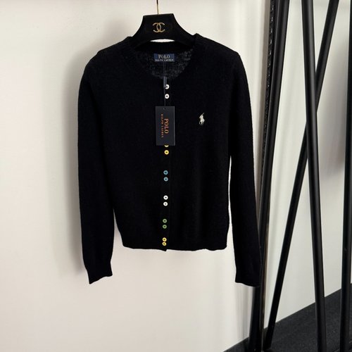 Polo Ralph Lauren Polo - embroidered Color - buttoned Long - sleeve Wool - Cashmere Cardigan