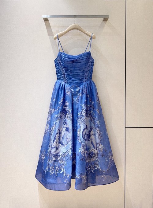 Zimmermann Rebellion Series Silk - Linen Blend Mermaid Dress