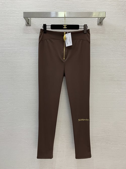 Schiaparelli High-Elasticity Slimming Leggings with Decoration