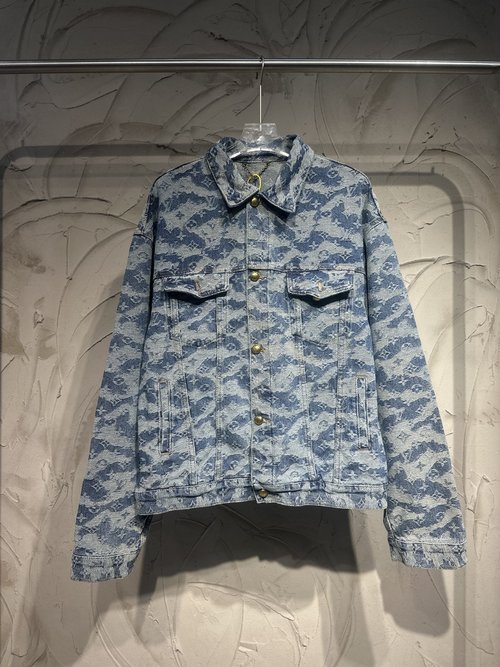Louis Vuitton Foggy Monogram Jacquard Denim Jacket for a Stylish Outfit
