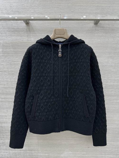 Louis Vuitton Charming Hooded Jacket: Embroidered Clover Motif
