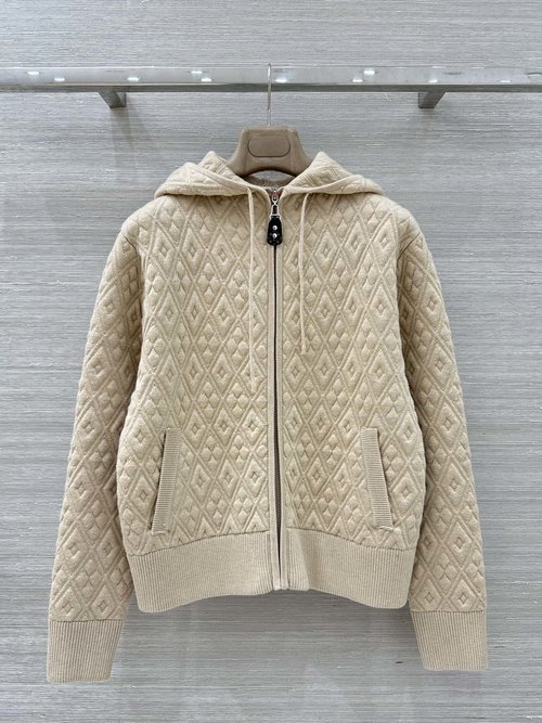 Louis Vuitton Charming Hooded Jacket: Clover Embroidery Elegance