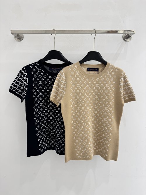 Louis Vuitton Monogram Jacquard Knitted Top, Vintage Inspired Design