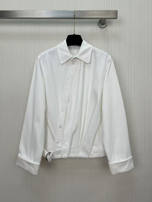 Loewe Denim Shirt Jacket with Logo Embroidery