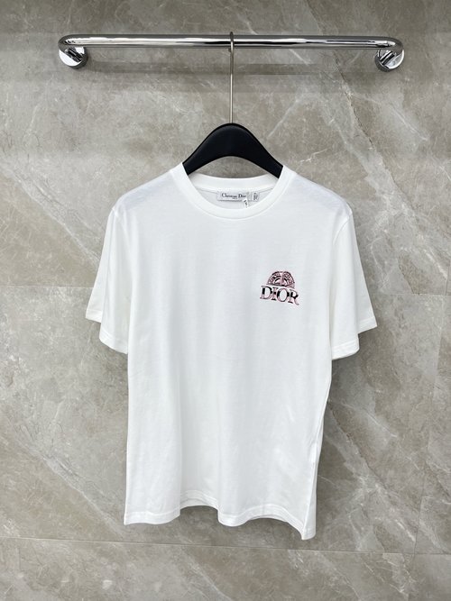 Dior Exquisite Loose-fit Printed Short-sleeved T-shirt