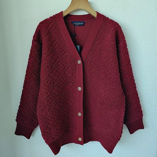 Louis Vuitton L - Brand Pocket V - Neck Knitted Cardigan