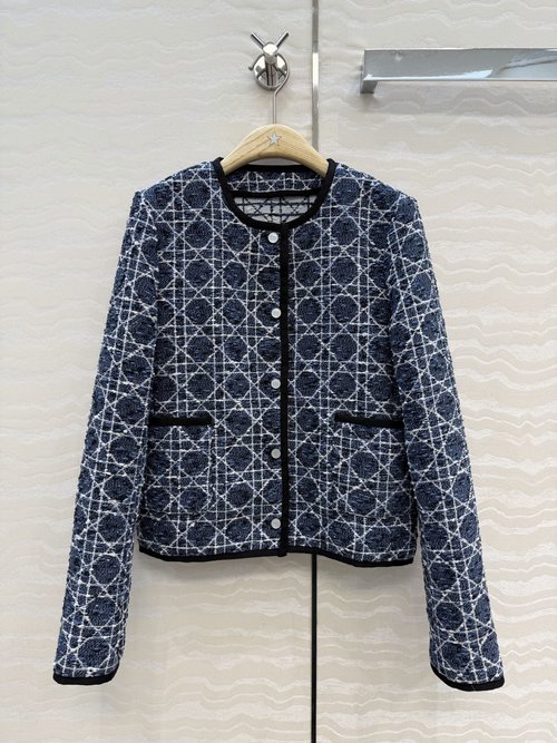 Dior Hot Sale Original-quality Checkered Classic Graceful Coat