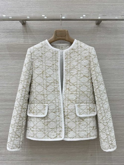 Dior Early Spring Classic Dafeng Tartan Coat, Stereo Grace