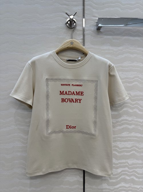 Dior Premium Imported Cotton Embroidery Top, Versatile Outfit