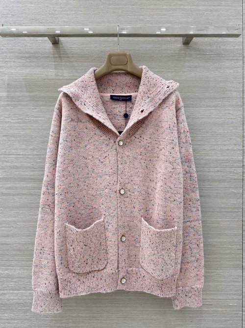 Louis Vuitton Exclusive Pink Yarn Knitted Jacket