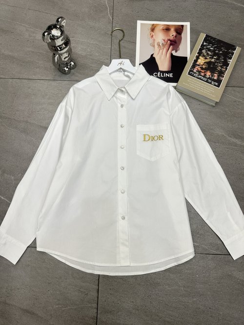 Dior Exquisitely Embroidered and Studded Shirt for Chic Look