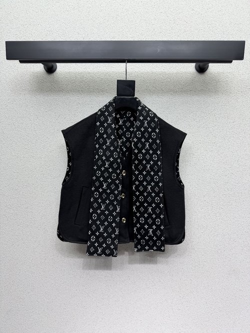 Louis Vuitton Woolen Scarf Vest, Smart for Daily Attire