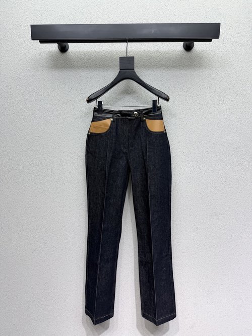 Louis Vuitton Denim Trousers, High-End Imported Elegance