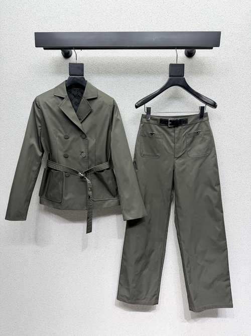 Louis Vuitton Military Green Metal Trousers, Classic for All