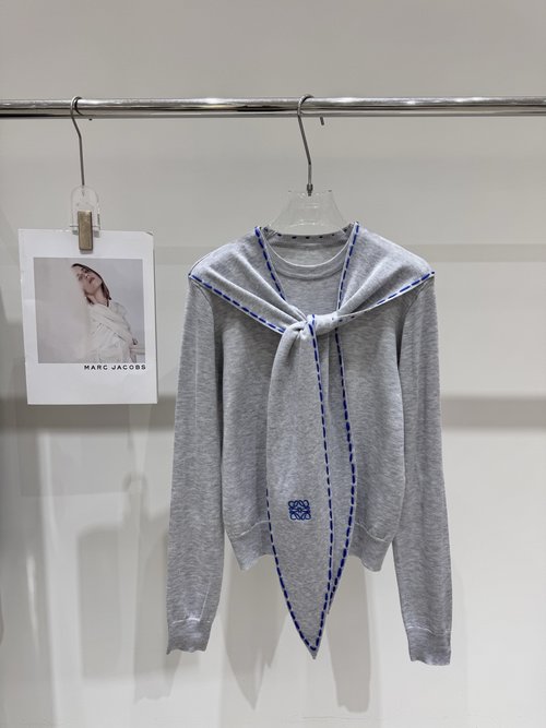 Loewe New Loew Knitted Pullover with Color - block Design