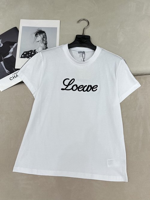 Loewe Collaborative Limited Edition Cotton T-shirt with Contrast Embroidery