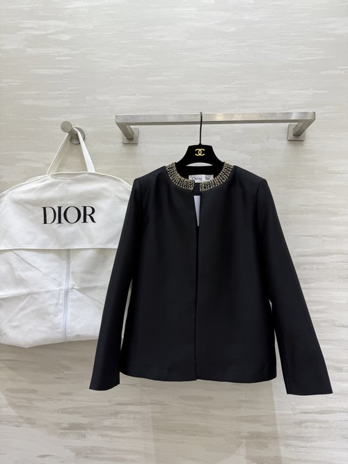 Dior New Silk-Wool Blend Tailored Outerwear