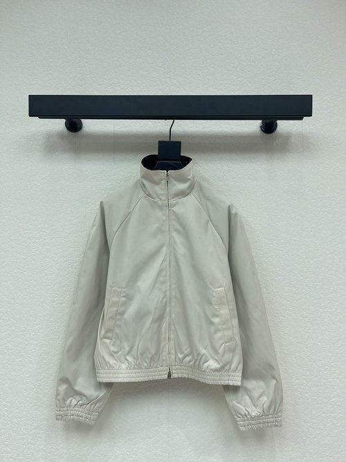 Dior Fashionable Contrast Collar Zipper Cotton Jacket