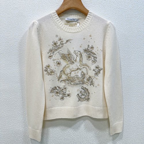 Dior Spring Embroidered Round-neck Knit, Exquisite