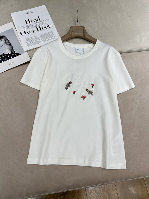 Dior Dreamy Lovebird Print T-Shirt