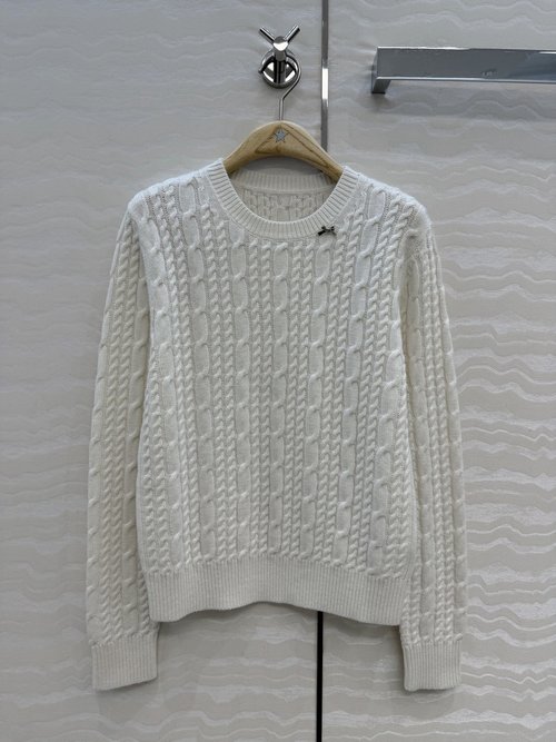 Dior Garden World Series Round Neck Long Sleeve Sweater