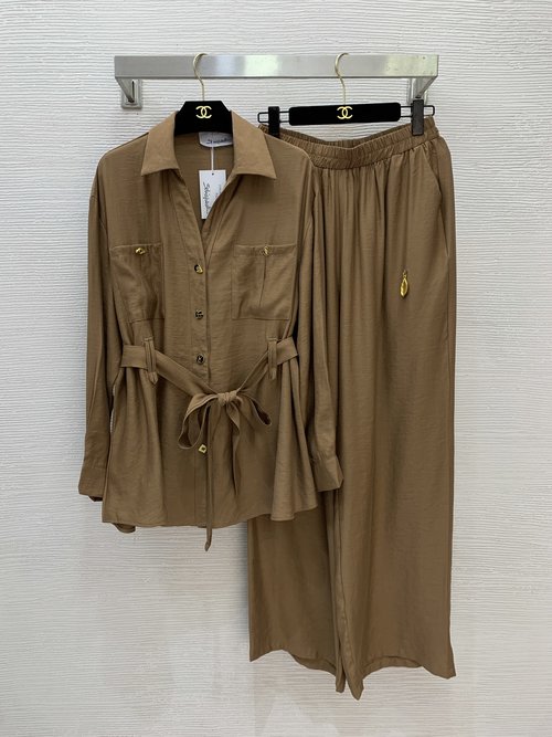 Schiaparelli European Casual Two-piece Set with Custom Linen