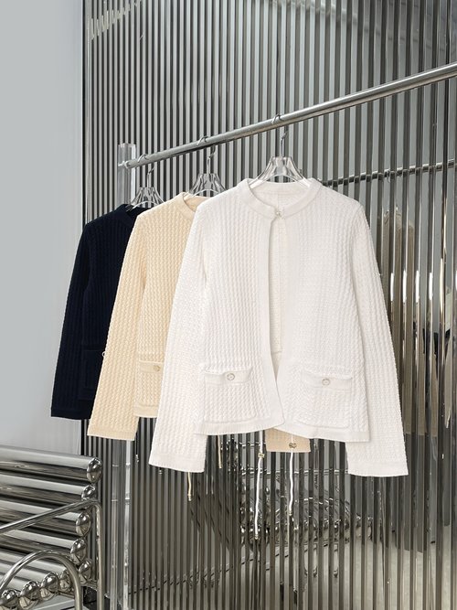 Chanel New - Chanel-Style Multi-Color Knit Cardigan