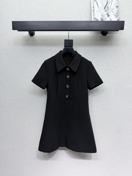 Gucci Detailed Short-Sleeved Suit Dress