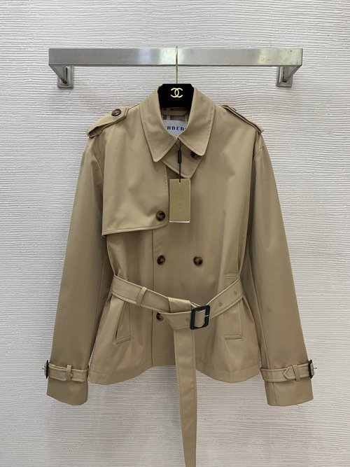 Burberry Classic Checked Lined Double-breasted Waist-slimming Trench Coat