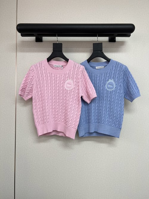 Dior Twisted Knit Items with Solid - Position Embroidery
