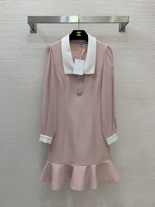 Chanel Sparkling Flower Buttoned Mermaid Dress