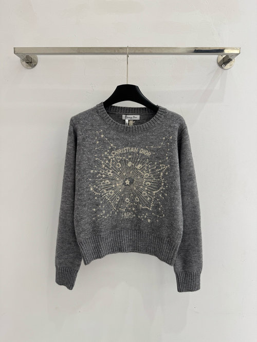 Dior Radiant Pattern with Gold Sequins & Diamond Accents