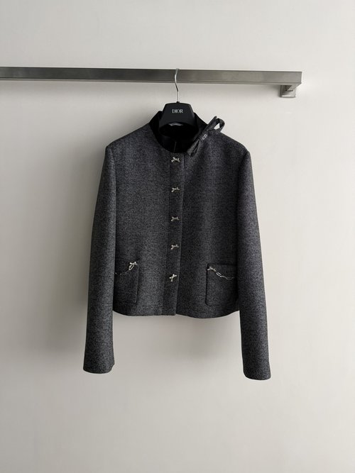 Dior Bow-Knotted Wool Blazer for Any Event