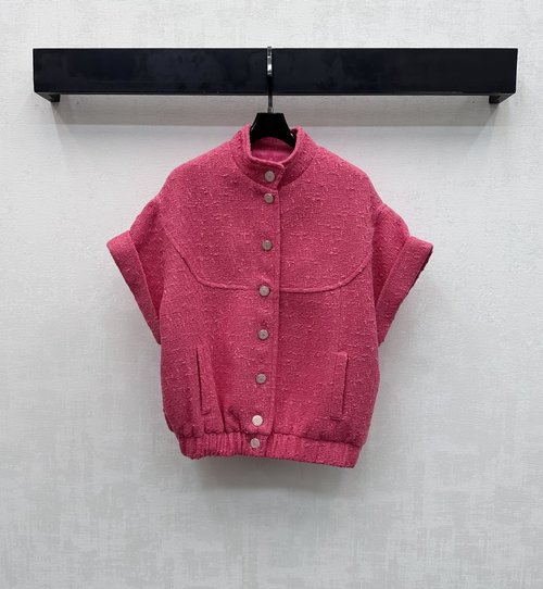 Chanel Ruff Sleeve Woolen Blazer, Elegant Design