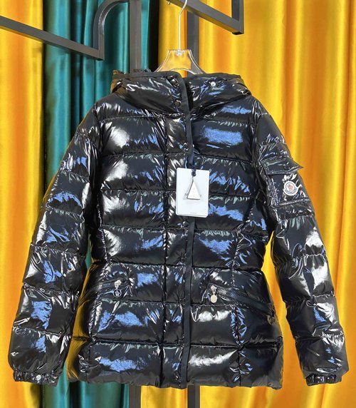 Moncler Short Zippered Glossy Puffer in Multiple Colors