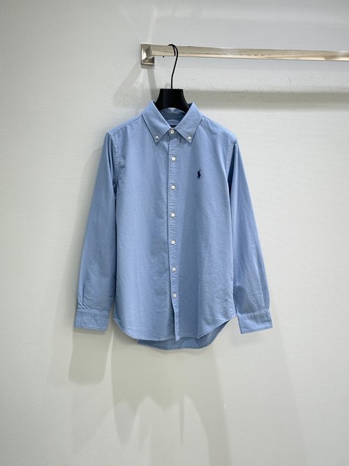 Yves Saint Laurent Chic Pure Shirt in Macaron Shades with Colorful Embroidery