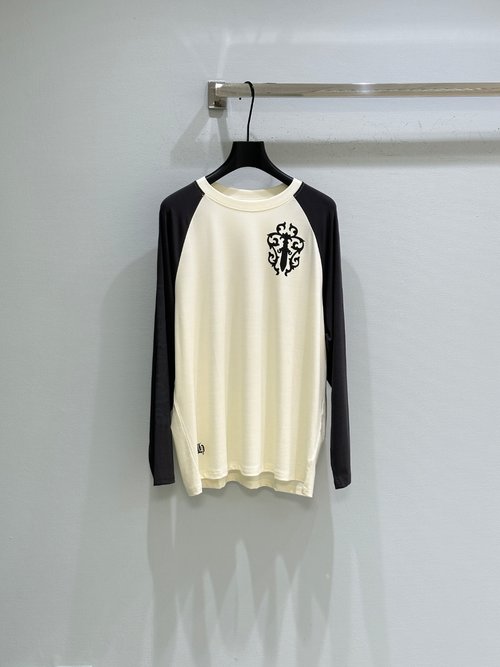 Chanel Chest and Back Printed Tee with a Unique Gothic Aesthetic