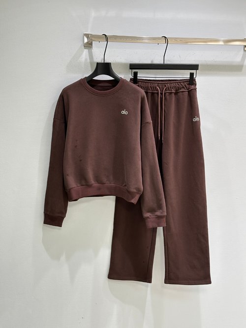 Alo Melange Fleece Tracksuit, Rich Color Variety