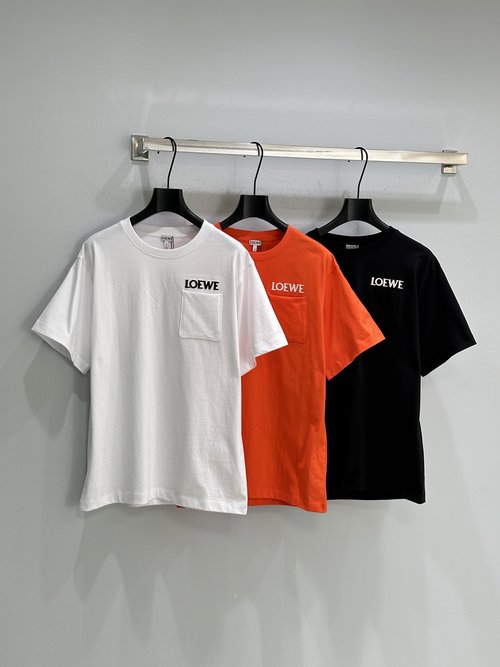 Loewe Cotton T-Shirt with Embroidered Logo, Loose Fit