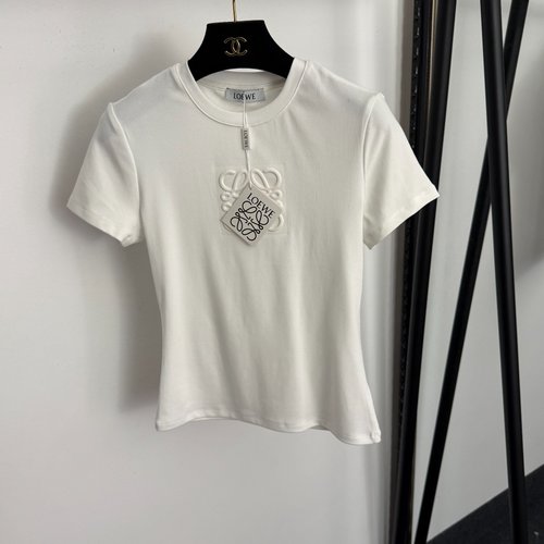 Loewe 3D Logo Jacquard Slim - Fit Short - Sleeve T - Shirt