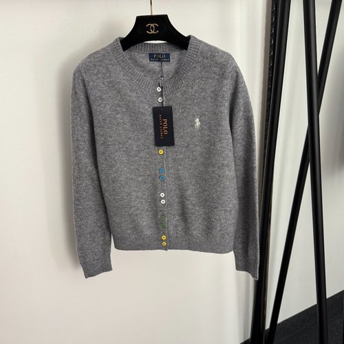 Polo Ralph Lauren Polo - embroidered Color - buttoned Long - sleeve Wool - Cashmere Cardigan