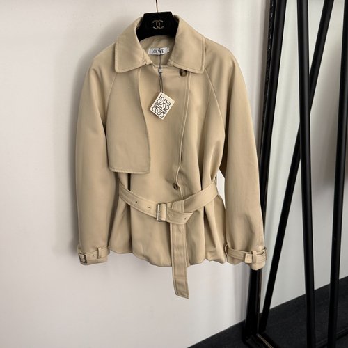 Loewe Belted Long - sleeve Cropped Windbreaker
