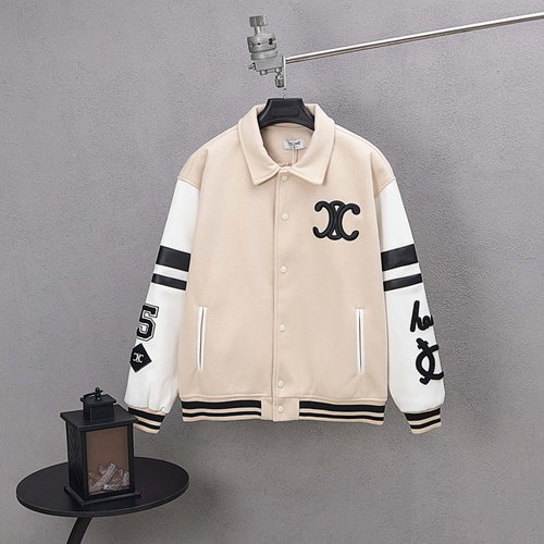 Celine Luxury Baseball Jacket with Exquisite Craftsmanship