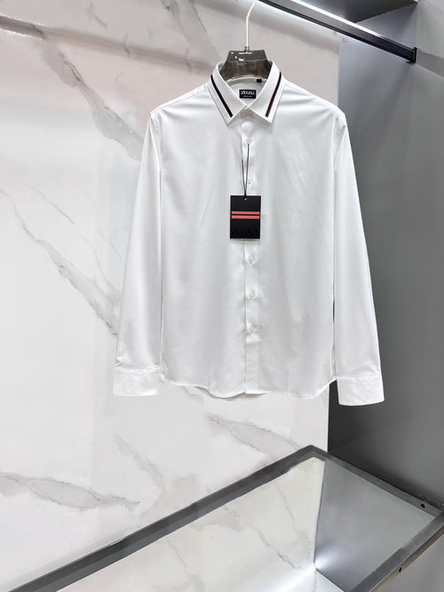 Zegna New Long-Sleeved Shirt with High Comfort