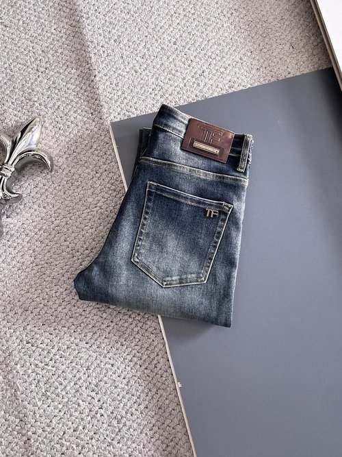 Tom Ford High-Elastic Jeans with Fine Details