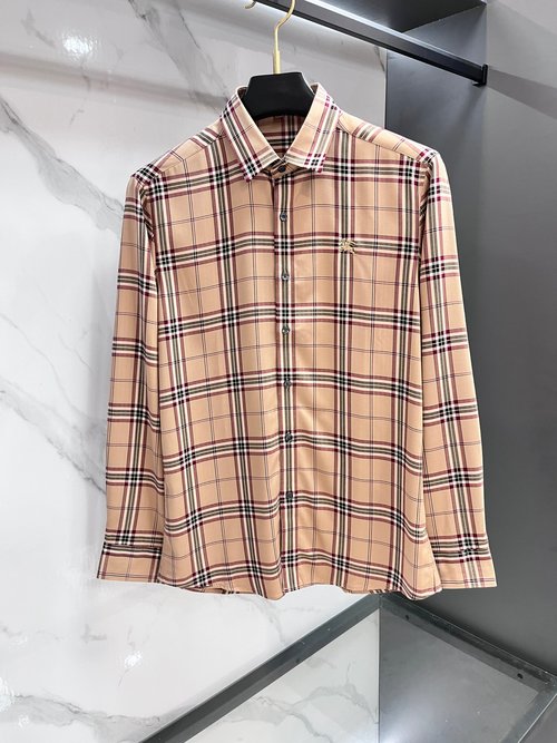 Burberry High-Quality Checked Pattern Shirt