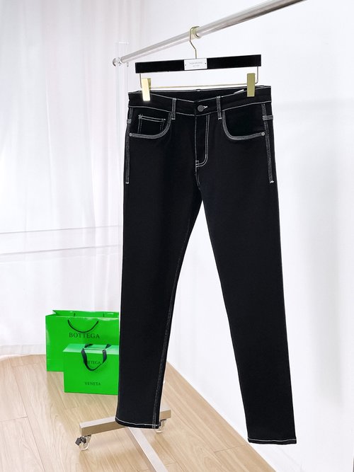 Loewe Premium Imported Stretch Denim Jeans with Brand Details