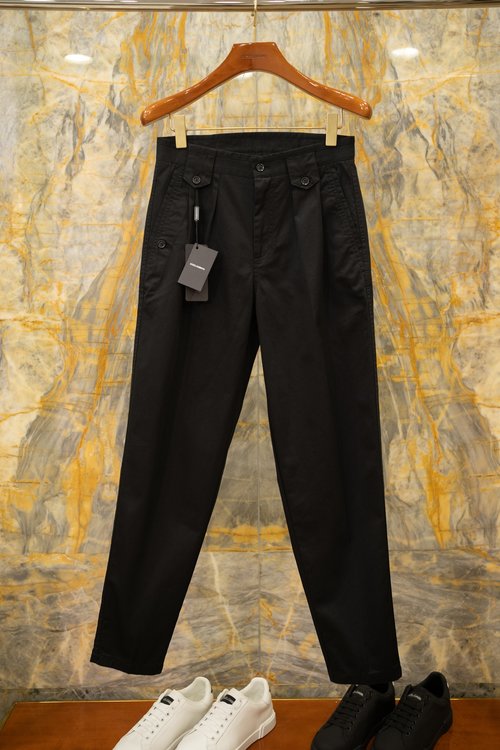 Dolce & Gabbana Italian Style High-Waist Slim Fit Casual Pants